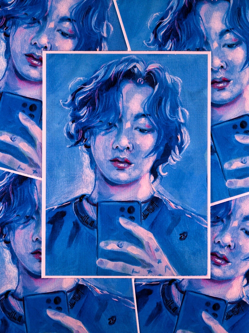 BTS Jungkook art print from oil painting image 1