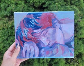 BTS jimin original painting on wood