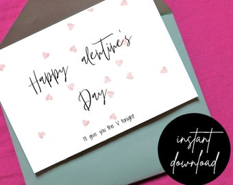 Funny Valentine's Day Card | Happy Alentine's | Valentines Card for Him