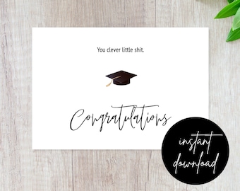 Funny Graduation Card | Funny College Graduation Gift | High School Graduation Card | Funny Congratulations Card Grad Gift