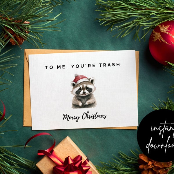 Friend Christmas Card | Printable Holiday Card | Funny Holiday Card | Funny Printable | Card for a Friend | Best Friend Christmas Card