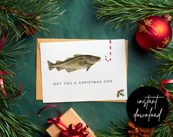 Funny Christmas Card | Printable Holiday Card | Funny Holiday Card | Funny Printable | Holiday Card for Him | Dad Christmas Card