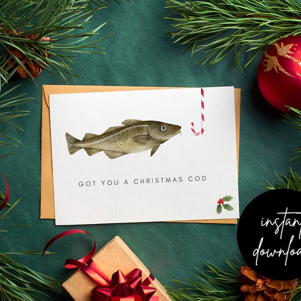 Funny Christmas Card | Printable Holiday Card | Funny Holiday Card | Funny Printable | Holiday Card for Him | Dad Christmas Card