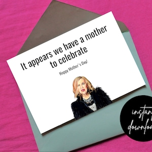 Moira Rose Mother&#39;s Day Card | Schitt&#39;s Creek Mother&#39;s Day Card | Schitt&#39;s Creek TV Show | Moira Rose