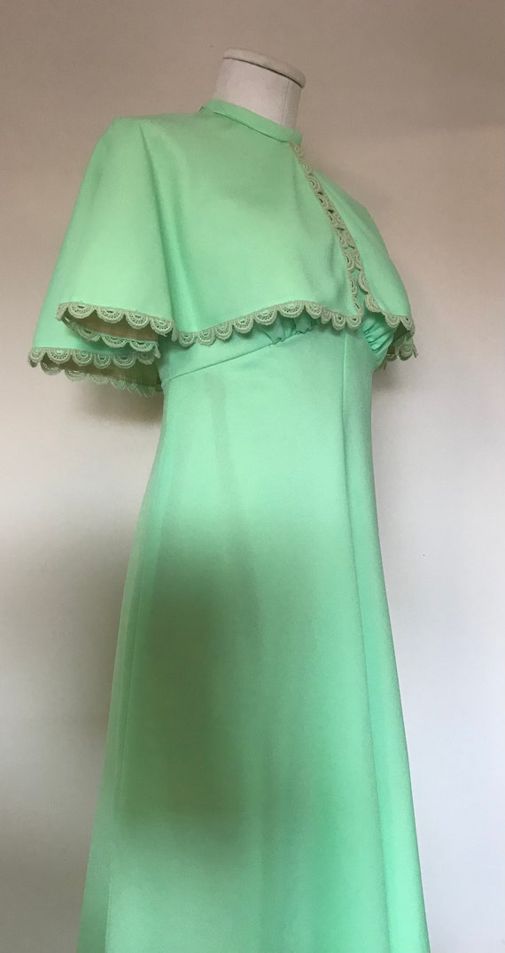 Prom Dress/ Vintage Formal Gown/ Mint green forma… - image 2