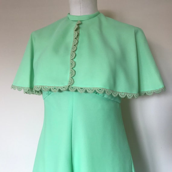 Prom Dress/ Vintage Formal Gown/ Mint green forma… - image 5
