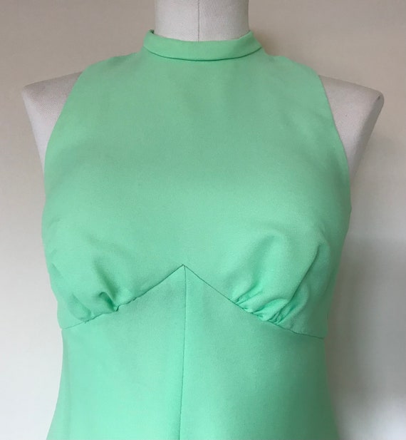 Prom Dress/ Vintage Formal Gown/ Mint green forma… - image 6
