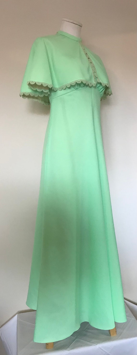 Prom Dress/ Vintage Formal Gown/ Mint green forma… - image 10