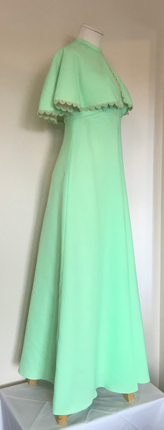 Prom Dress/ Vintage Formal Gown/ Mint green forma… - image 4