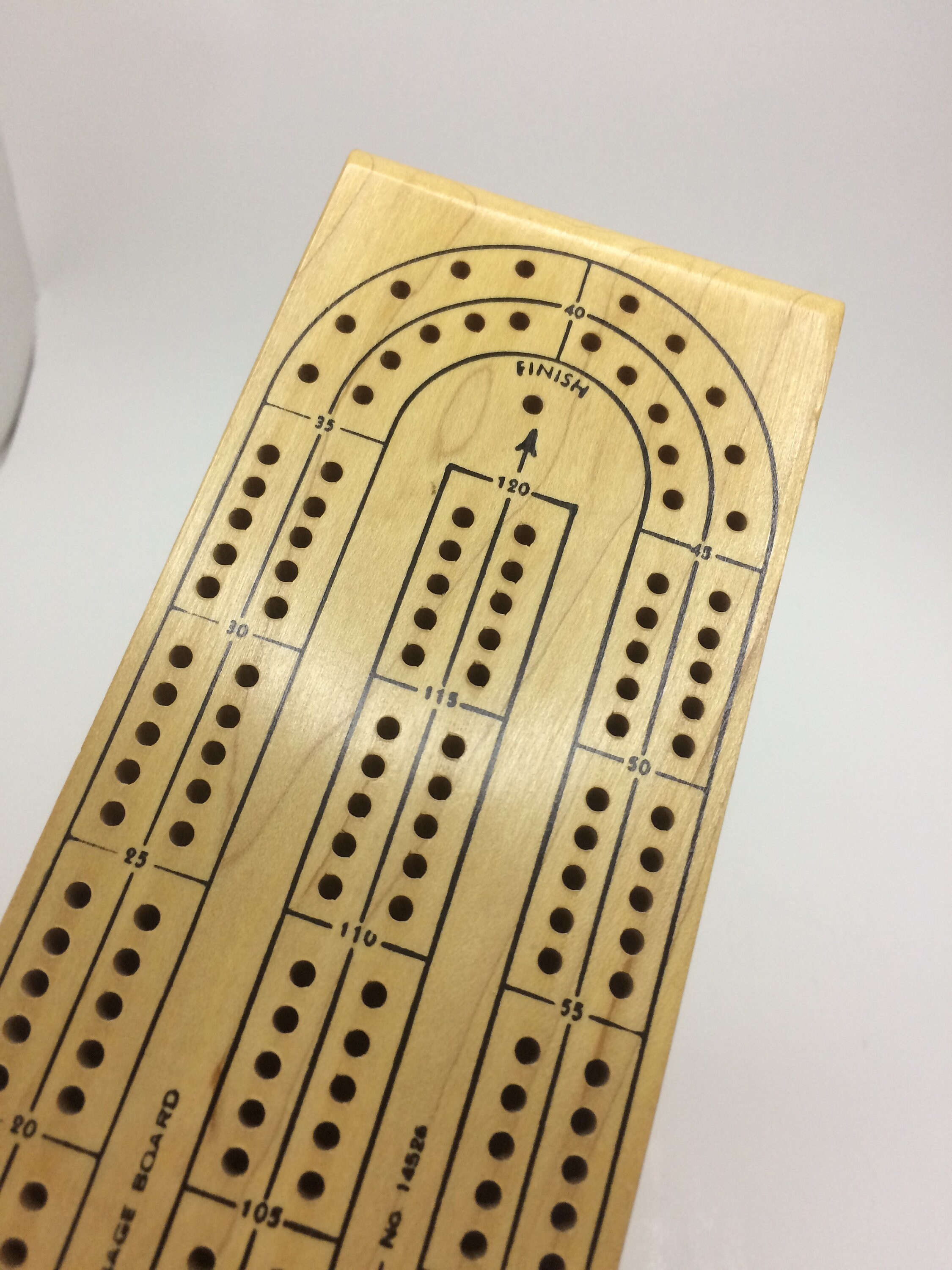 Vintage Acme Wooden Cribbage Board With Original Box Etsy