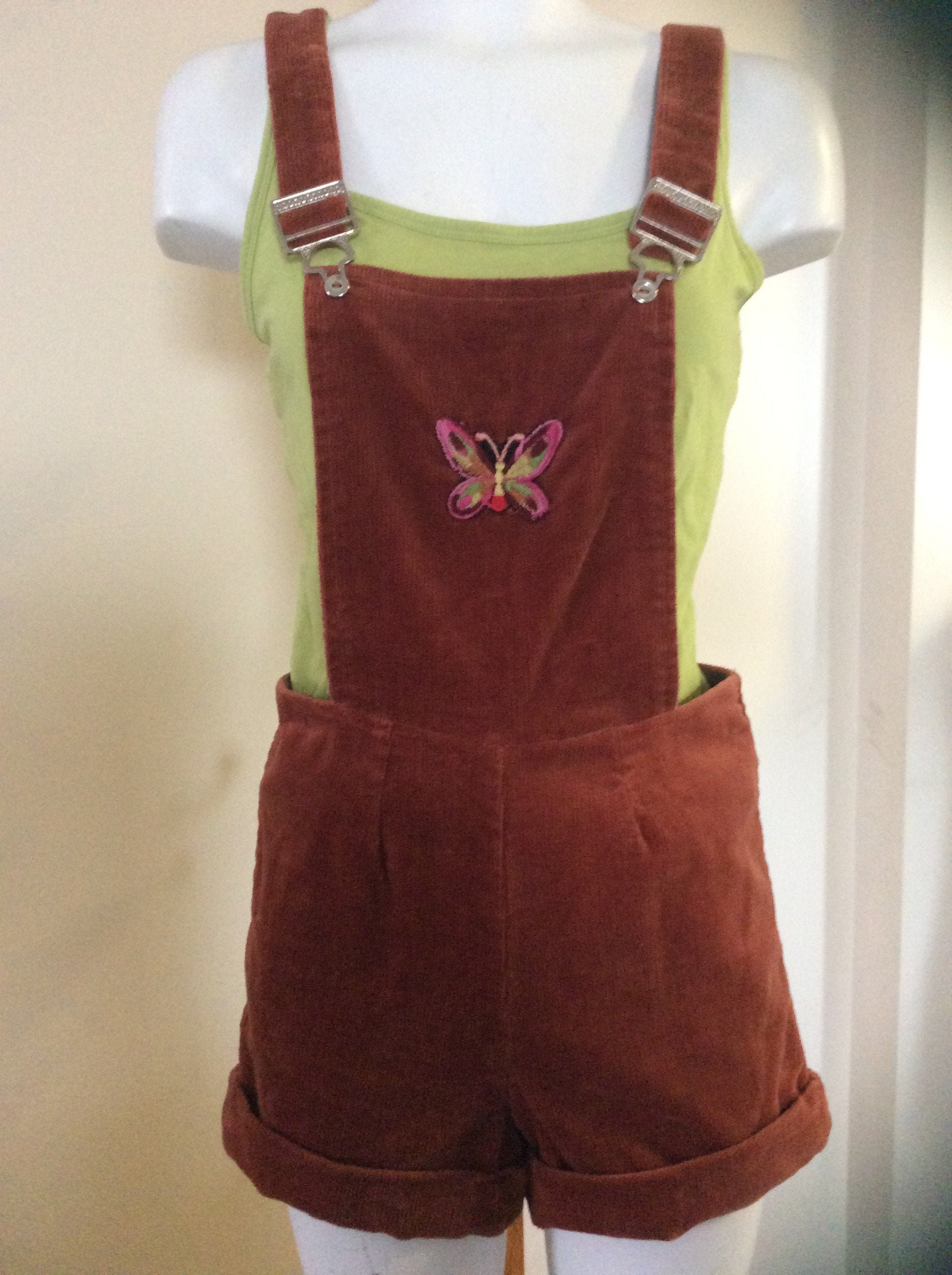Vintage 70s Hot Pants // Retro Overall 