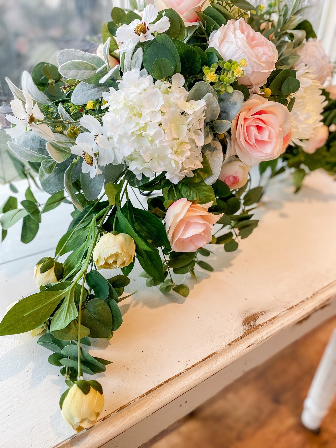 Headstone Saddle Arrangement / Summer Grave Arrangement / Etsy