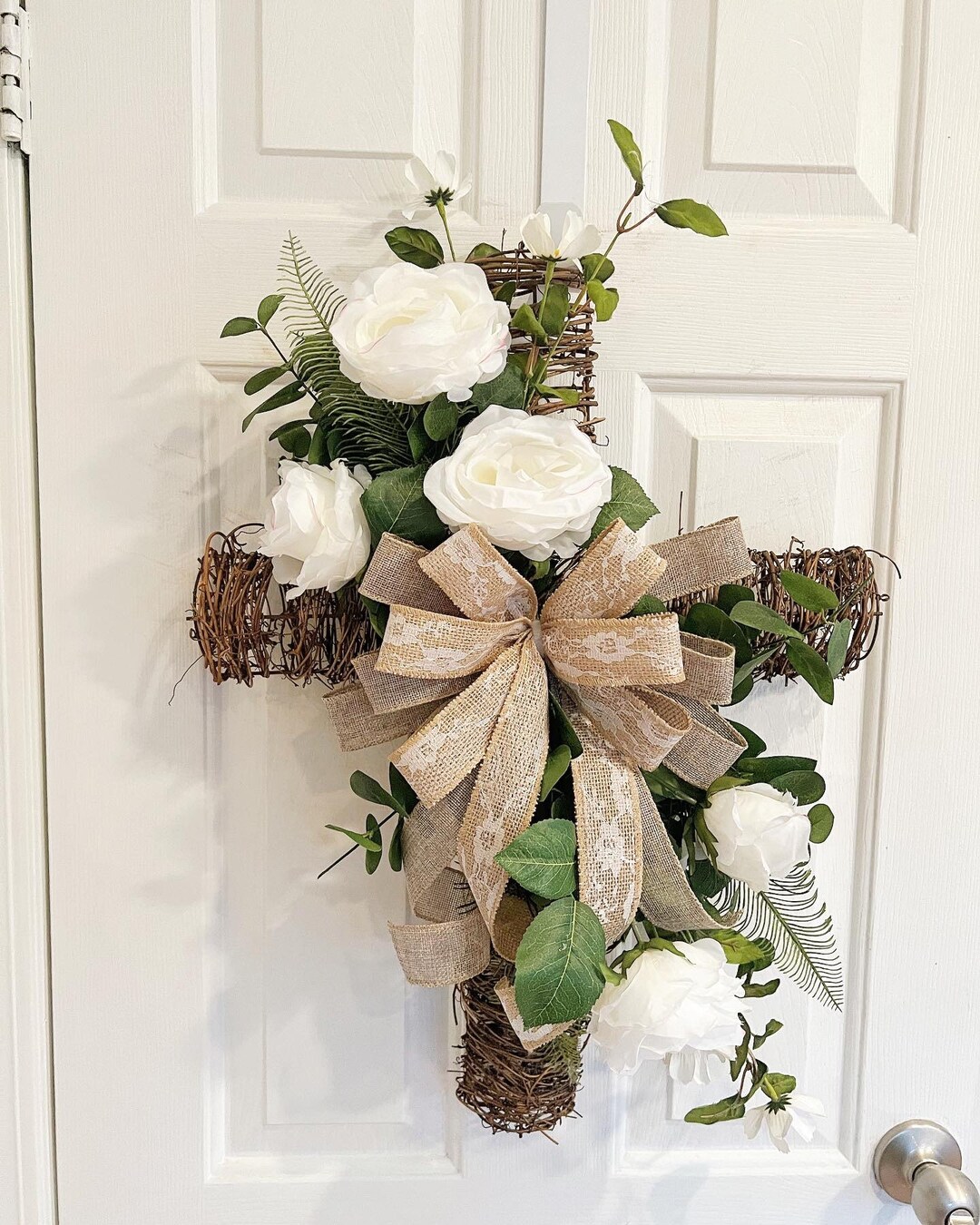 Cemetery Cross Grave Decoration Cemetery Arrangement - Etsy