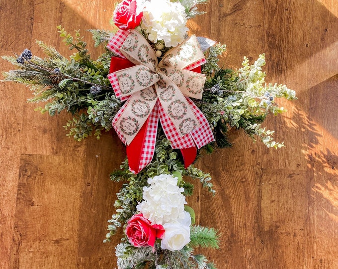 Winter Cemetery Grave Blanket / Cemetery Flowers / Winter Etsy