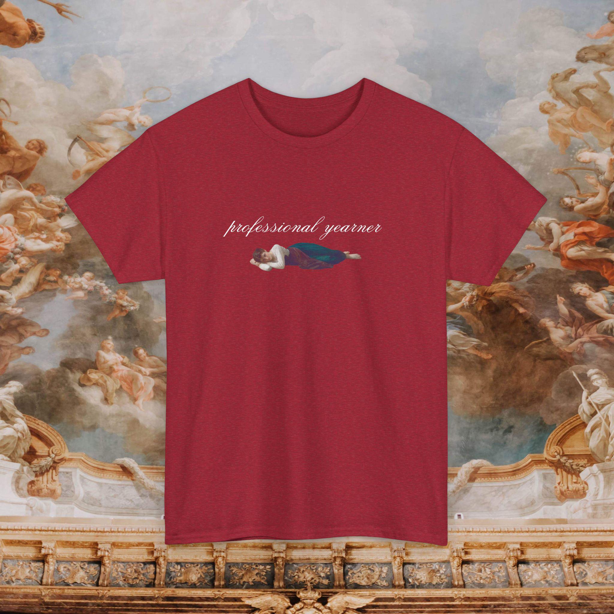 Professional Yearner | Dreamy Renaissance Aesthetic Romance Tee | Antique  Cherry Red, White, or Black - Etsy