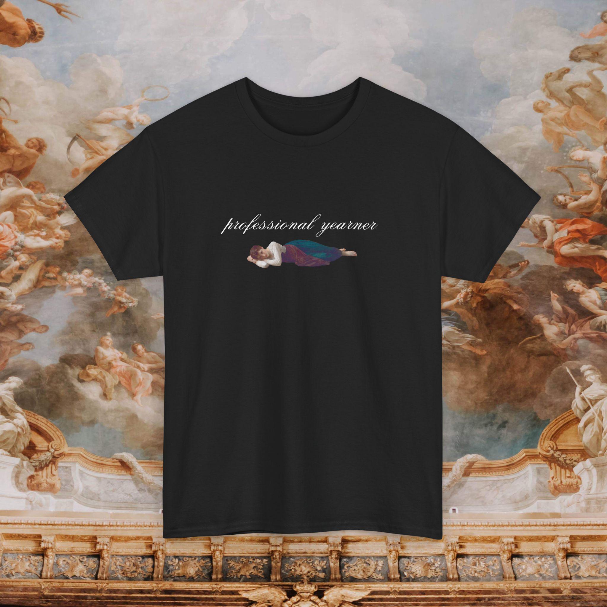 Professional Yearner | Dreamy Renaissance Aesthetic Romance Tee | Antique  Cherry Red, White, or Black - Etsy