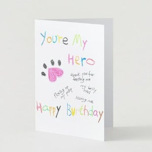 Carte d'anniversaire humoristique et amusante de votre chien ou chat