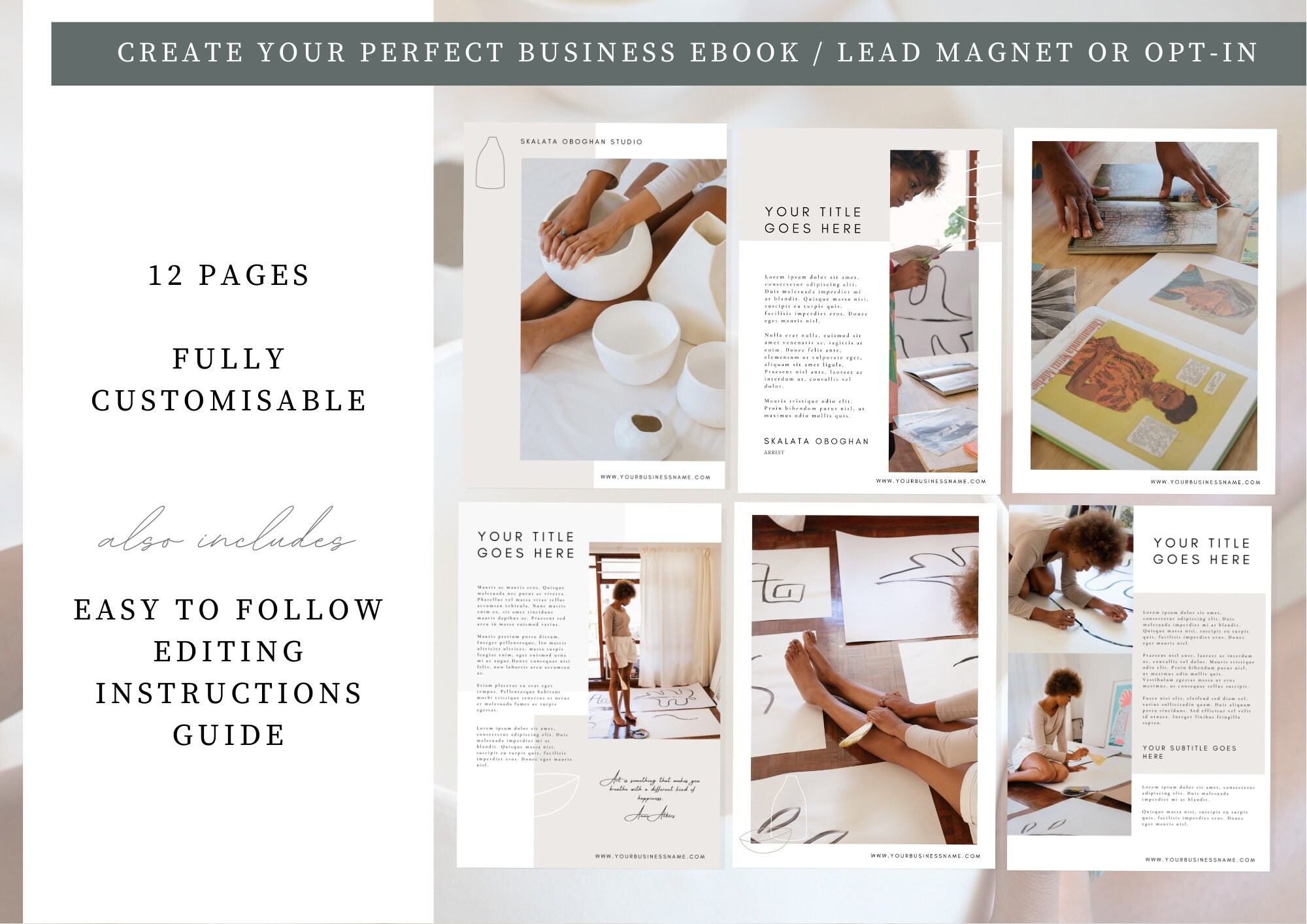 EBook Canva Template Business Brochure Portfolio Template | Etsy