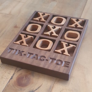 Tic Tac Toe / Wood / Toy / Game / CNC / Aspire / V-Carve Pro / DWG / DXF Files