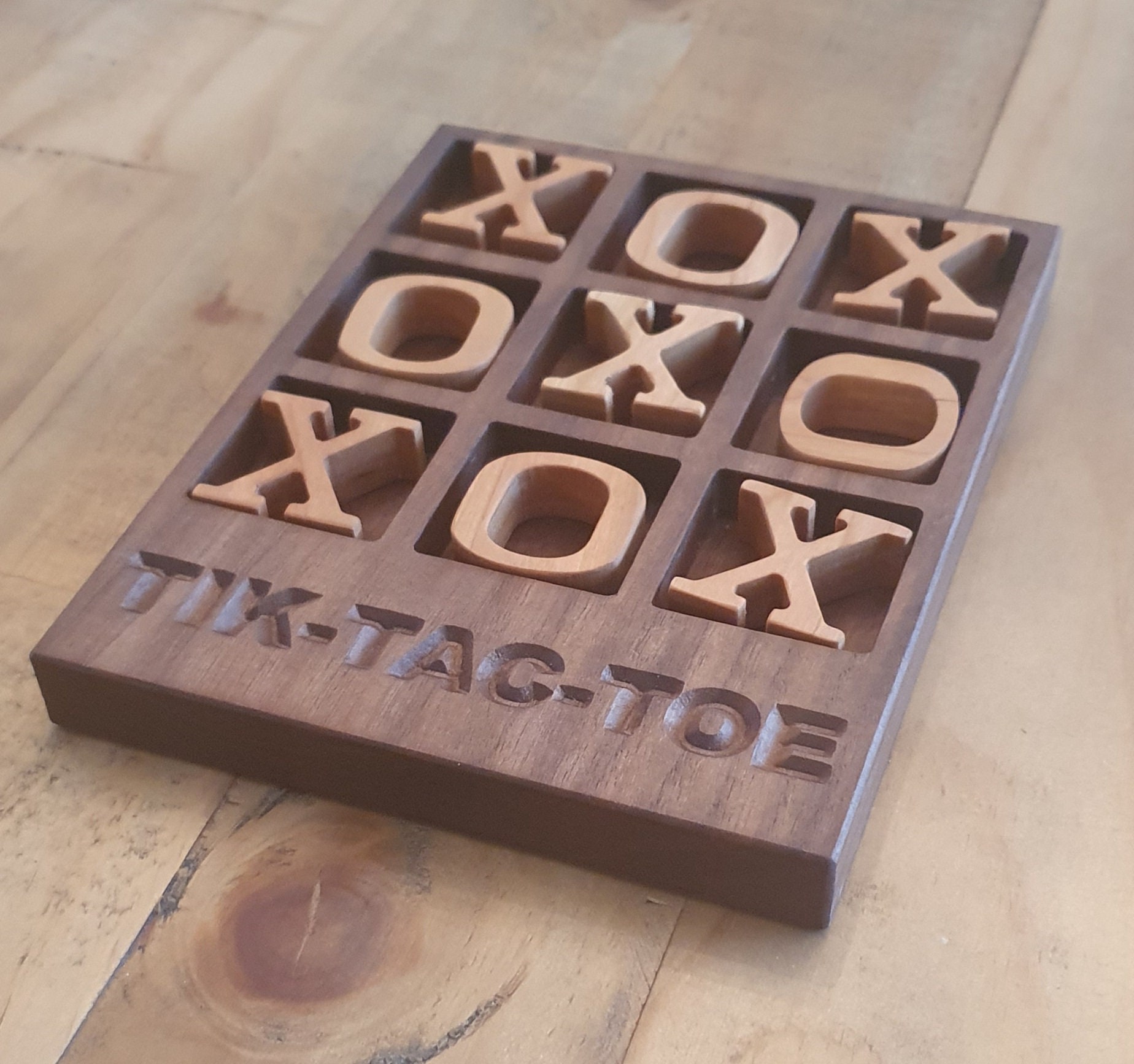 Xoxo/tic Tac Toe Game Strategy Wooden Board Game Vintage -  Denmark