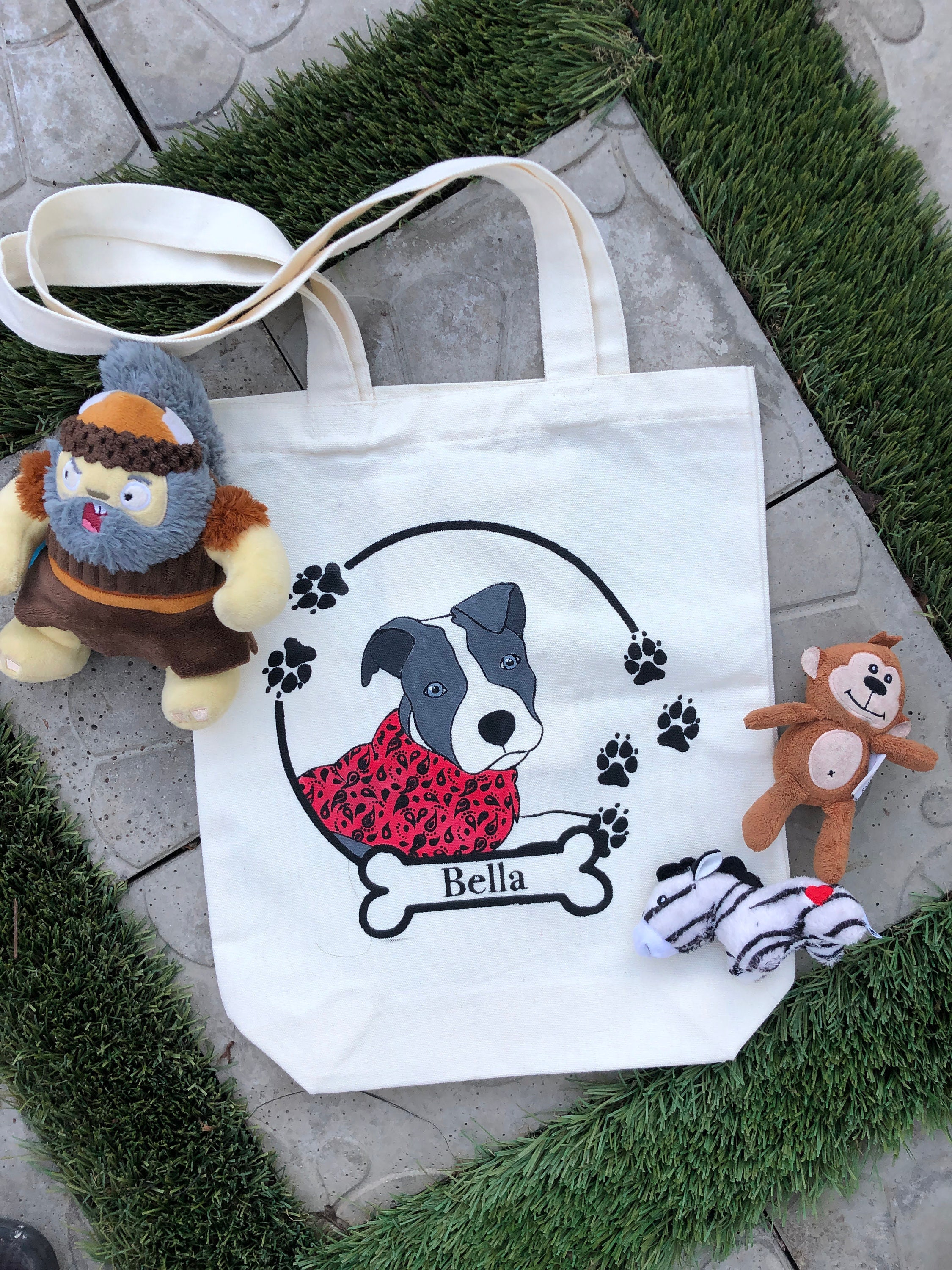 Custom Pet Tote Bags Etsy