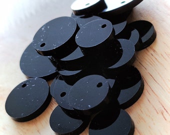 Available for Custom Logo or text Engraving Unfinished Wooden Round Circle Earring Display Cards Tags for Craft Fair Trade Show Retail Shop