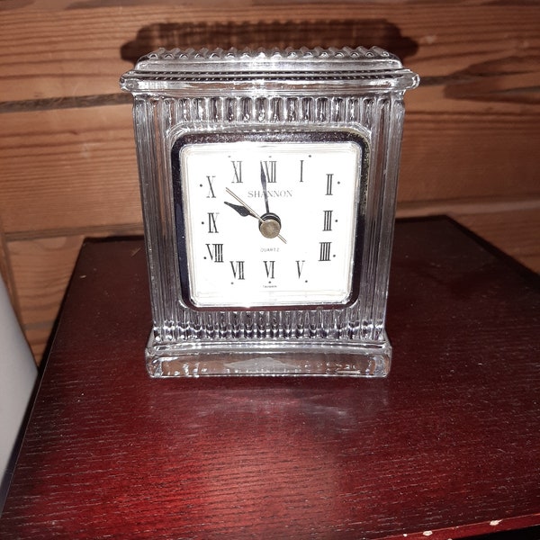 Shannon Crystal Clock Etsy