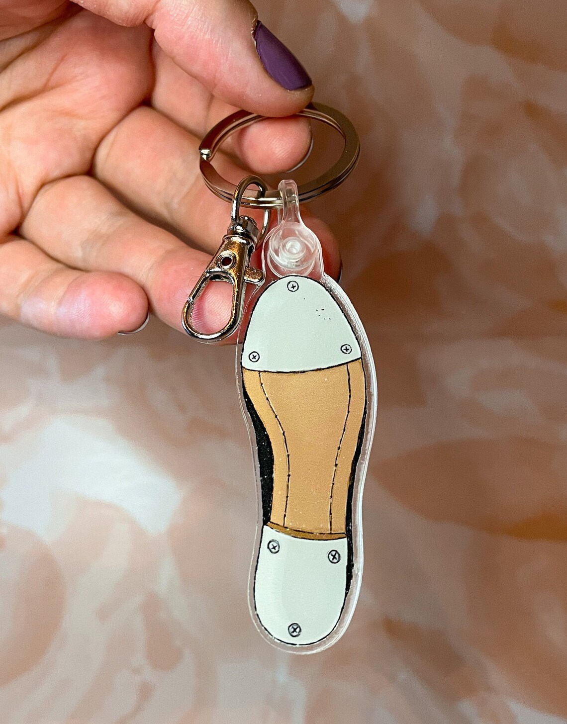 Tap Shoe Keychain Tap Dancer Gift Tap Dance Shoe Accessory Etsy