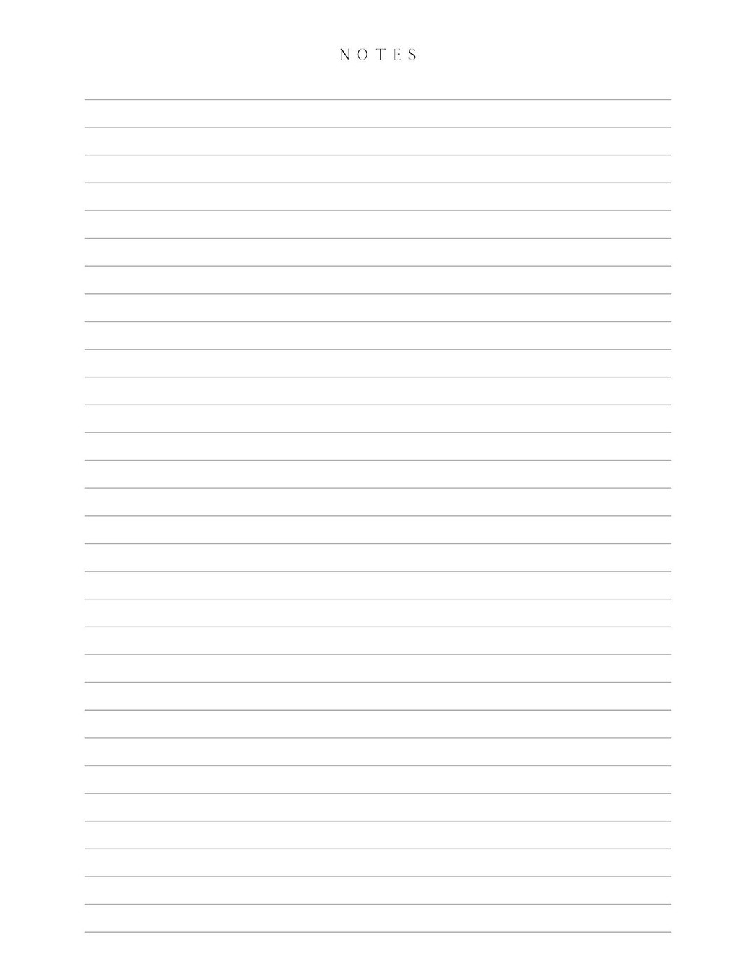 Minimalist Notes/ Lined Paper 10pages to Do List Pages Daily Etsy