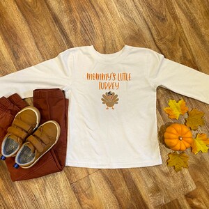 Mommy’s Little Turkey, Thanksgiving Shirt, Thanksgiving Toddler Shirt, Fall Toddler Shirt, Long Sleeved Toddler Shirt