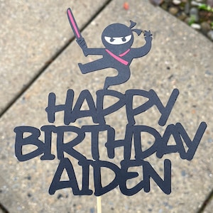 Ninja Cake Topper, Ninja Birthday, Ninja Birthday Party, Cake Topper for Kids, Kids Cake Topper, Boy Cake Topper, Cake Topper for Birthday