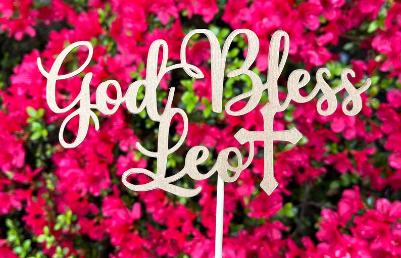 Cake Topper Baptism Cake Topper for Baptism Cake Topper God Etsy