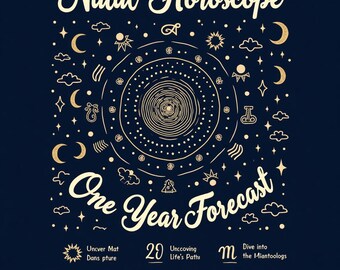Custom Natal Chart & 1-Year Astrology Forecast | Personalized Birth Chart Reading