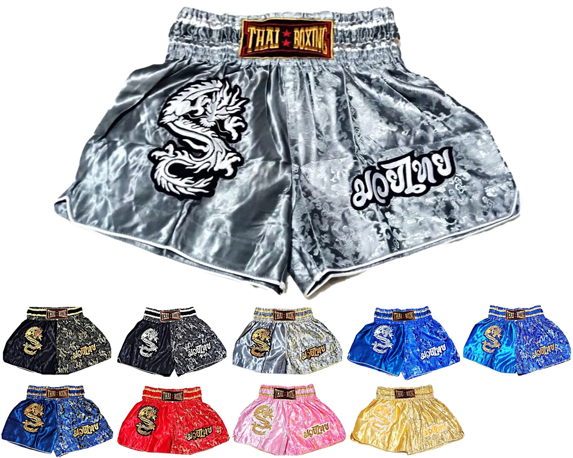 ZhuoAo Boxe Shotgun Vêtements Entraînement Combat Shorts Muay Thai