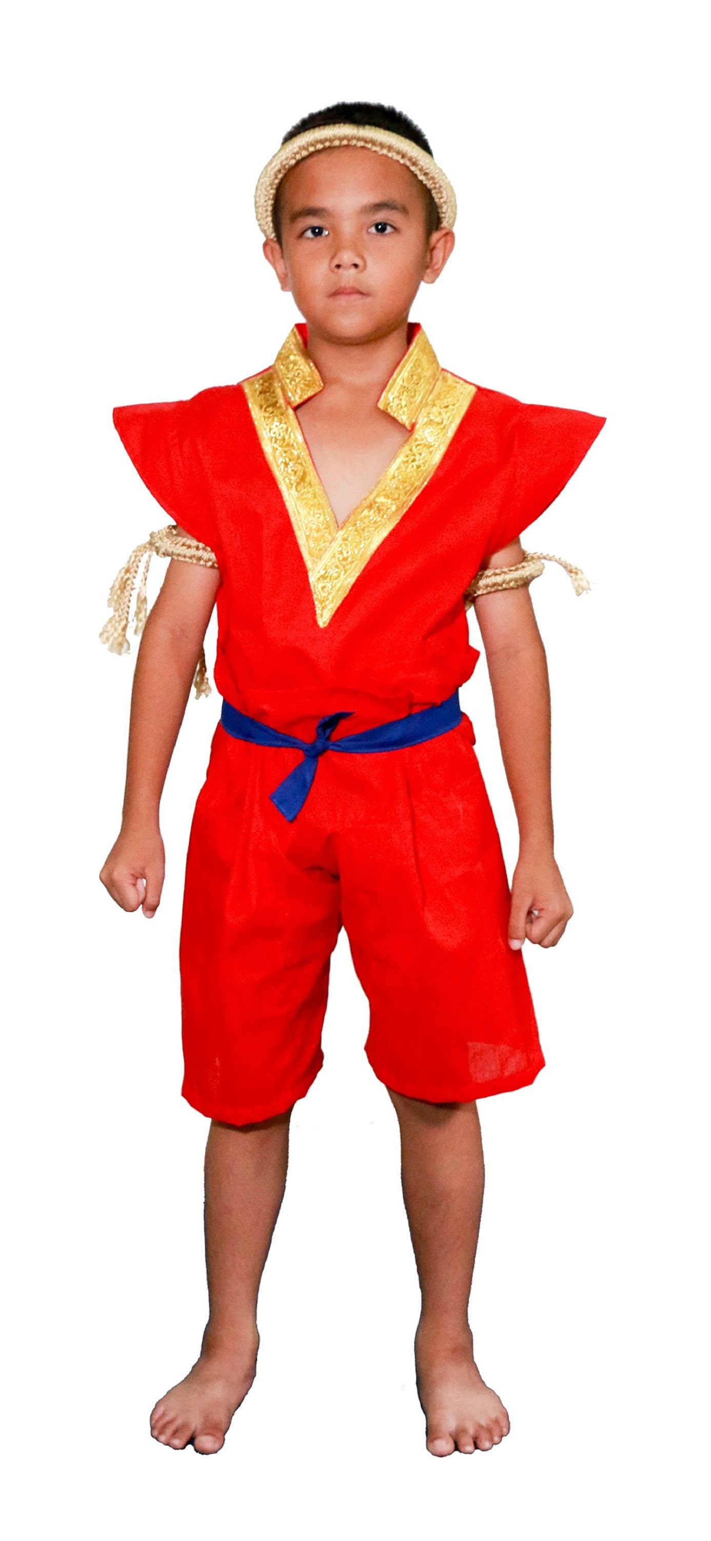 Kinder Muay Thai Set - Boxshorts Mit Kapuzenumhang 5-16 Jahre