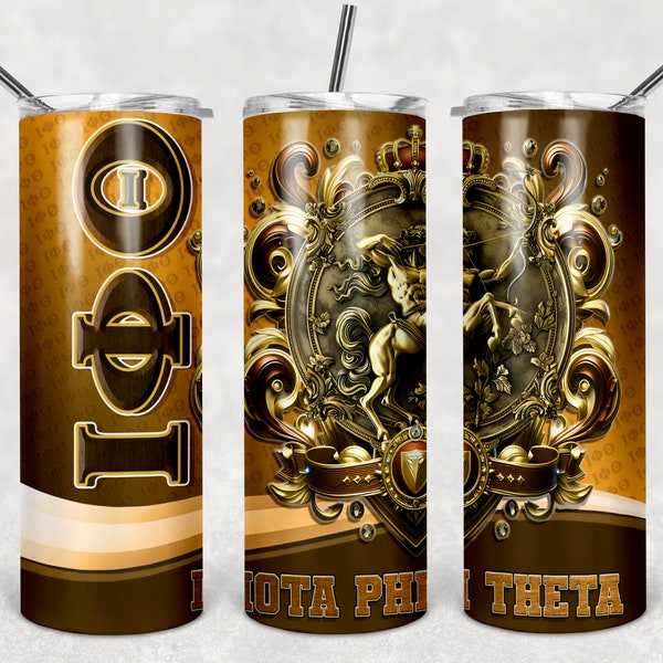 Fraternity Tumbler Wrap for Sublimation png 20 ounce - Iota Phi Theta