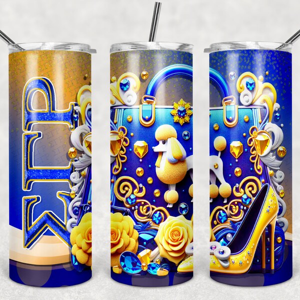 Sorority Tumbler Wrap for Sublimation png 20 ounce - Sigma Gamma Rho