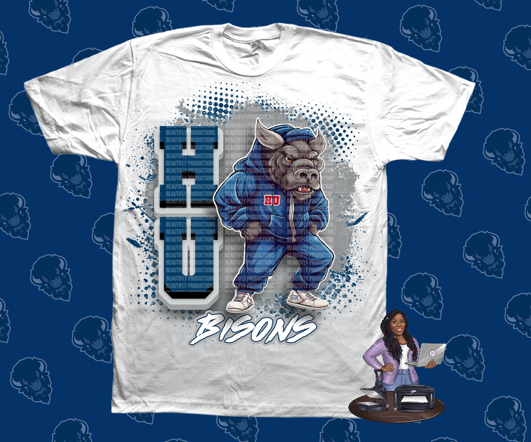 Howard Mascot Design - Etsy