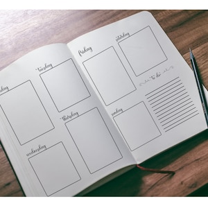 PDF I Imprimable Weekly Bullet Journal Spread