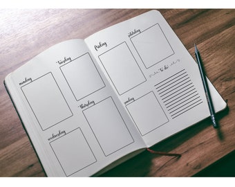 PDF I  Printable Weekly Bullet Journal Spread
