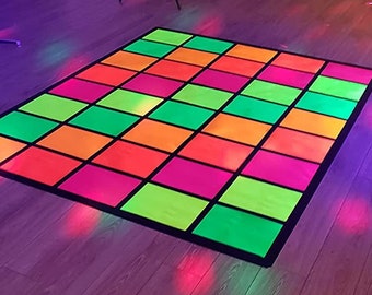 Glow Party Floor /Fluorescent Neon Cardstock/Neon Papper DIY