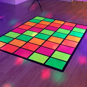 Glow Party Floor /Fluorescent Neon Cardstock/Neon Papper DIY