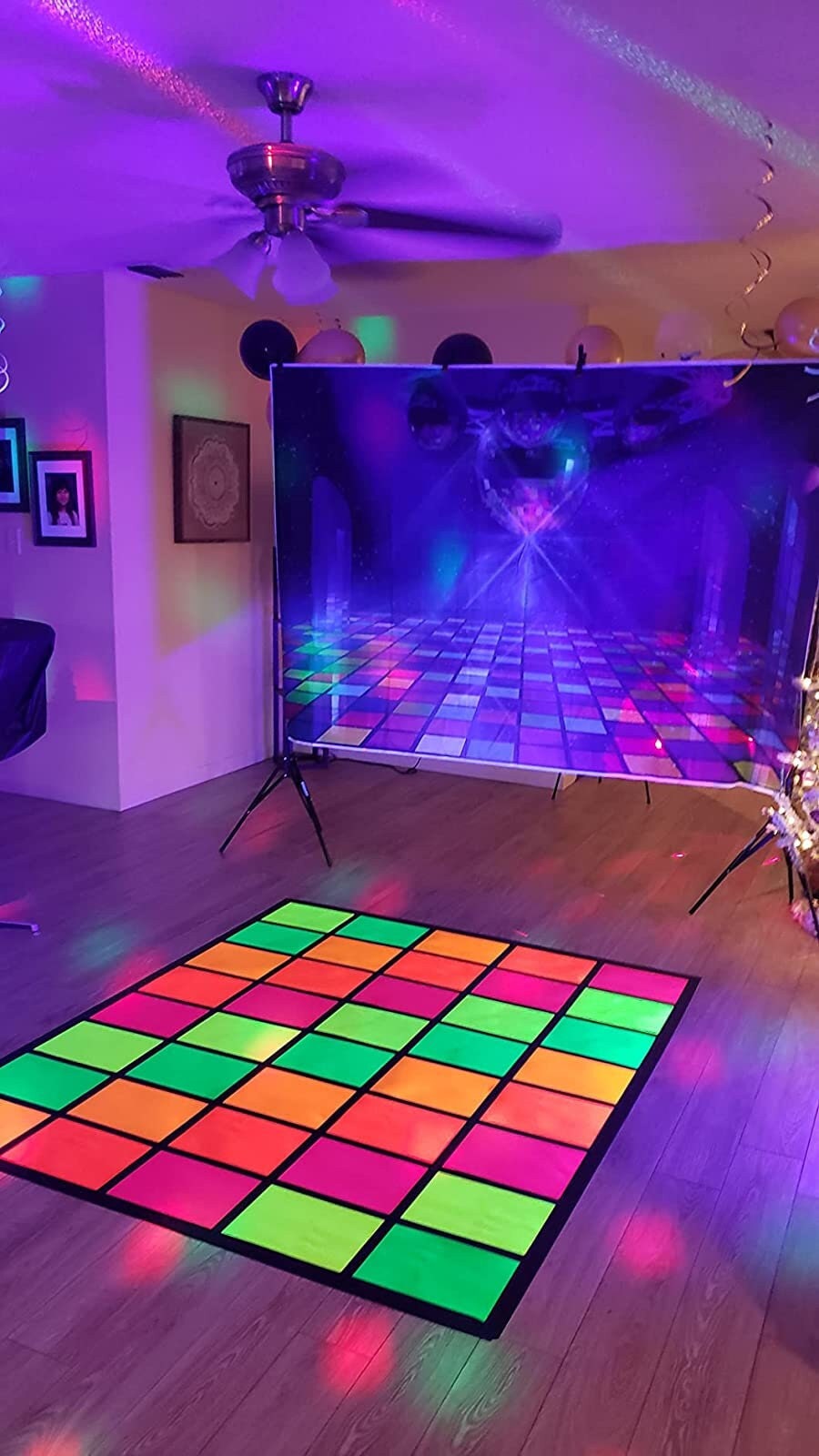 Glow Party Dance Floor/fluorescent Neon Cardstock/blacklight Party