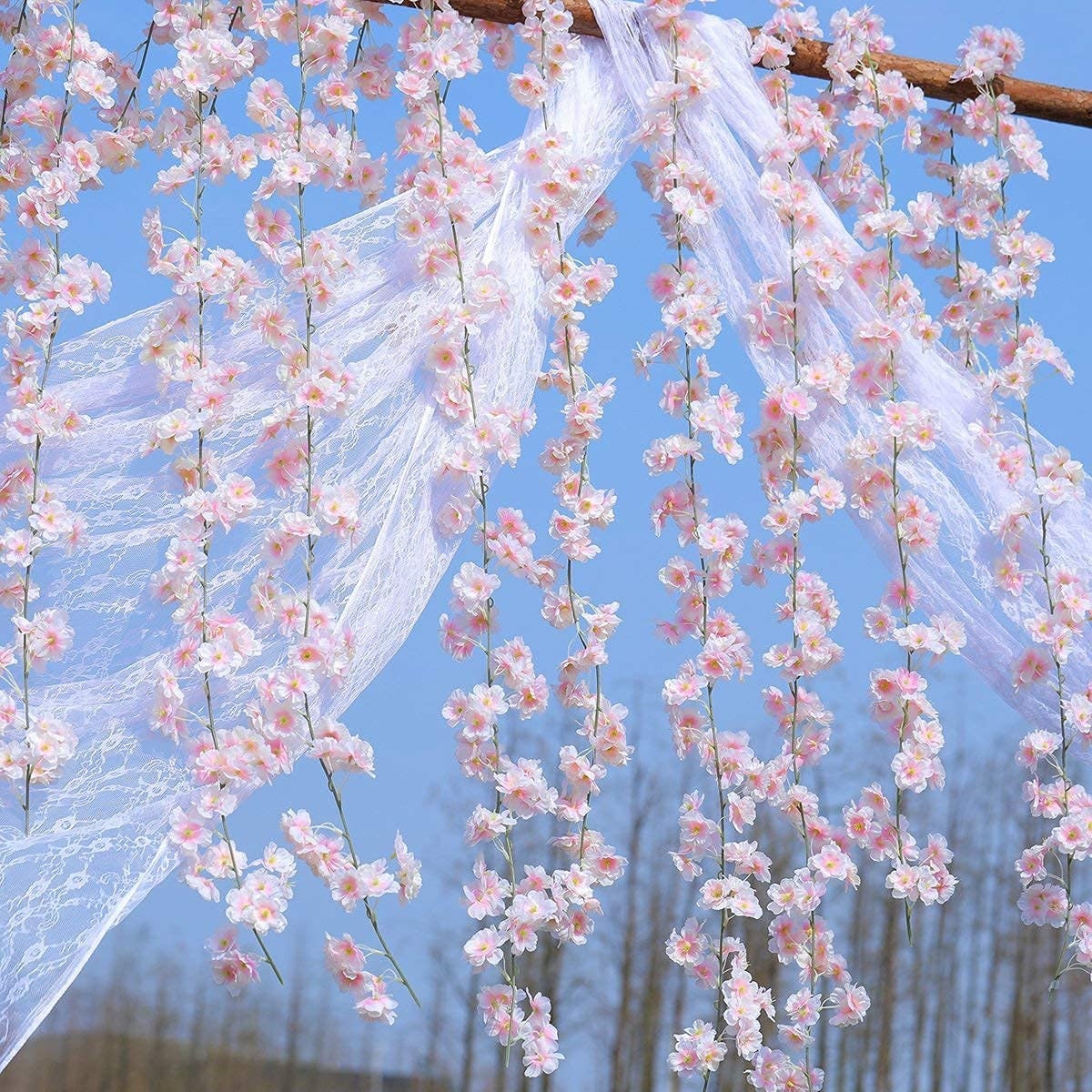 3er-Set Kirschblüten-Girlanden 5,4 M – Dunkelrosa Sakura-Deko Für Hochzeit, Frühling & Balkon!