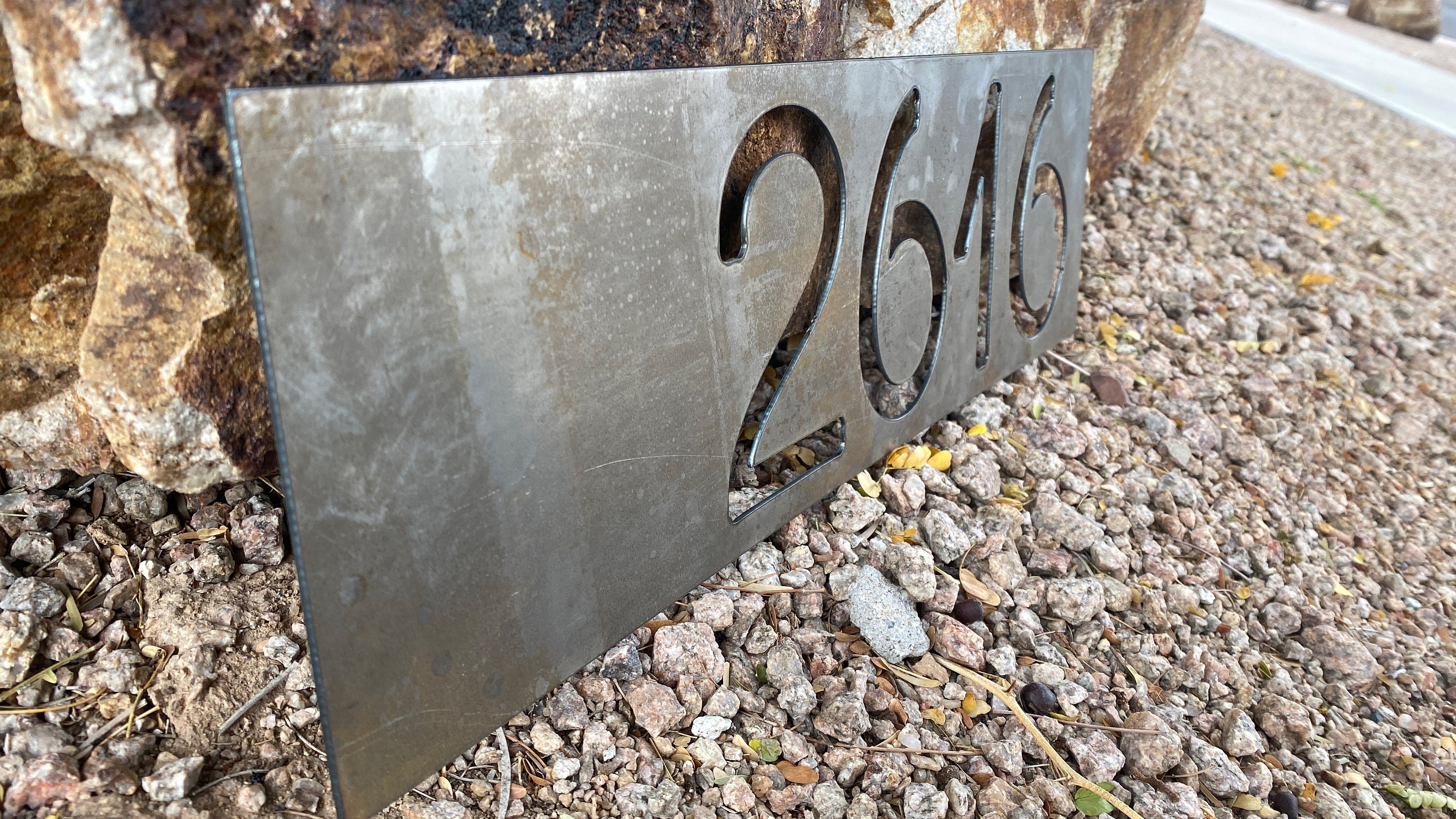 Personalized Address, Metal Sign, Cutout Plaque Custom Metal Numbers ...