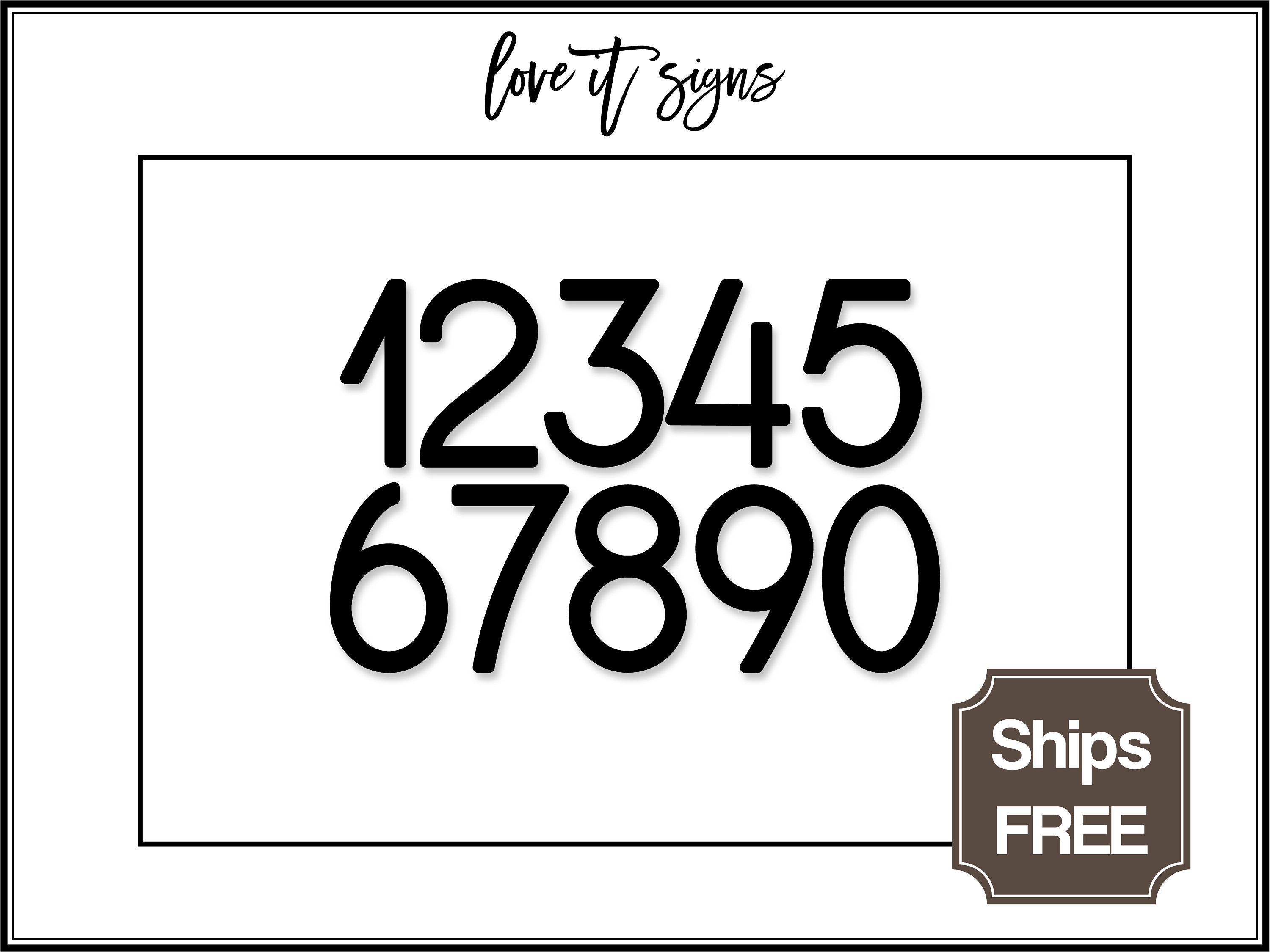 Personalized Address, Metal Sign, Cutout Plaque Custom Metal Numbers ...