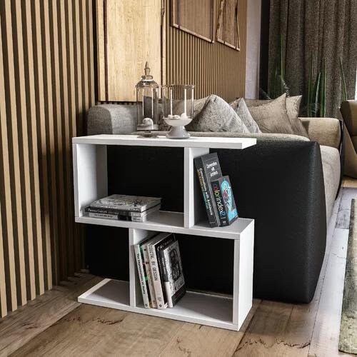 Modern Bookshelf Side Table: Living Room Furniture, 60x60x20cm - Etsy