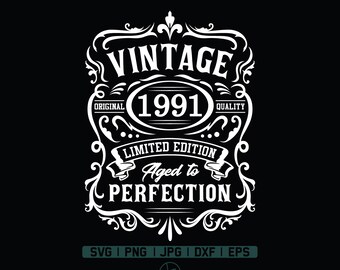 Download Vintage Birthday Svg Etsy