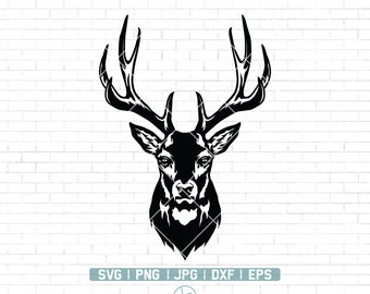 Download Deer Head Svg Etsy
