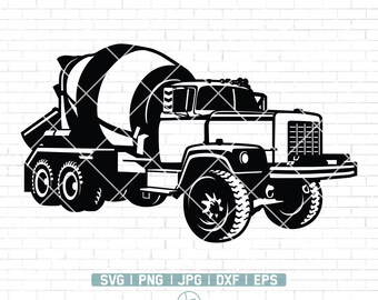 Free Free 158 Front Discharge Concrete Truck Svg SVG PNG EPS DXF File